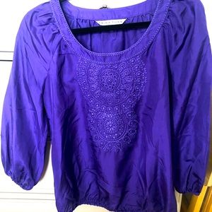 Trina Turk silk blouse , petite size P